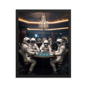 Poker Night - Framed