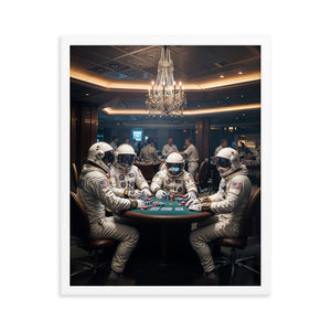 Poker Night - Framed