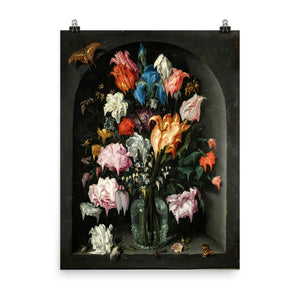 Drippy Flowers - Poster